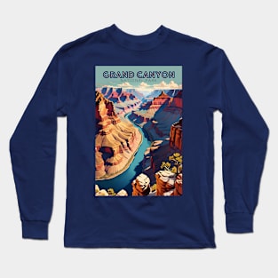 Grand Canyon National Park Travel Ad Long Sleeve T-Shirt